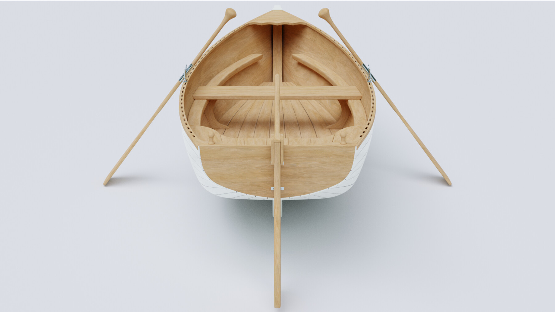 Wooden Boat 3d Model