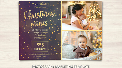 Christmas Mini Session Template