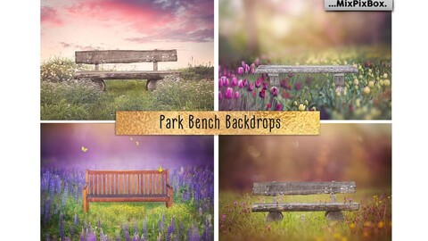 Park Bench Backdrops