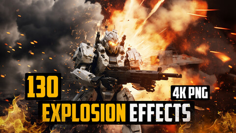 130 Explosion Effects Bundle - 4K - High Quality