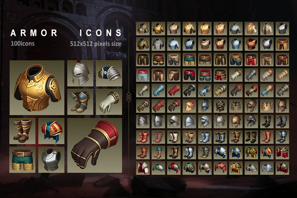 ArtStation - UI: Character Equipment Icons