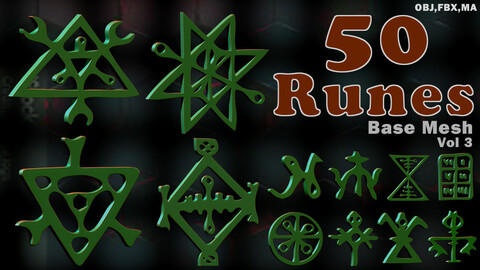 50 Runes Base Mesh Vol 3