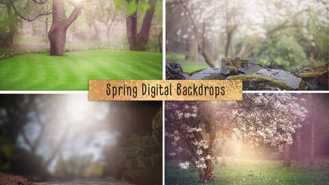 Spring Digital Backdrop