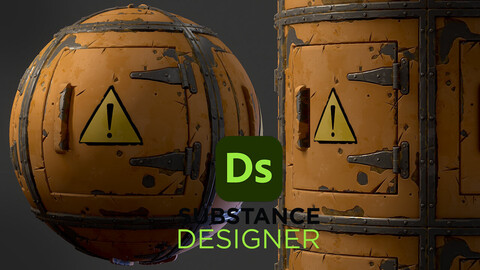 Stylized Painted Metal - Substance 3D Designer