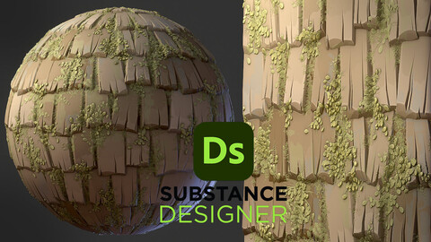 Stylized Roof Shingles - Substance 3D Designer