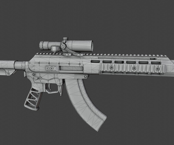 ArtStation Arak21 MK47 Rifle Game Assets