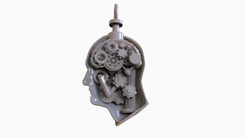 Brain gears pendant 3D-print model file