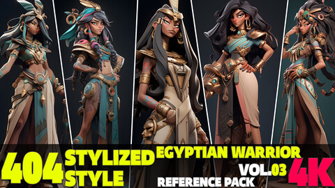 404 4K Egyptian Warrior Reference Pack Vol.03