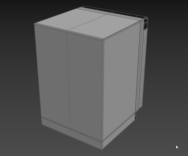 ArtStation - GE Dishwasher with Front Controls GDF535PSRSS 3D Model ...