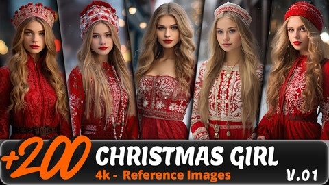 CHRISTMAS GIRL VOL. 01/ 4K/ Reference Image