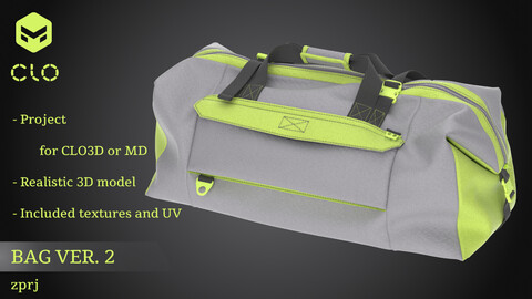 Bag - Marvelous Designer / CLO3D Project / backpack / sports bag / tactical outfit / military / gear / package / pouch