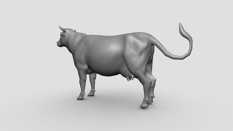 Cow - Topology + UV map