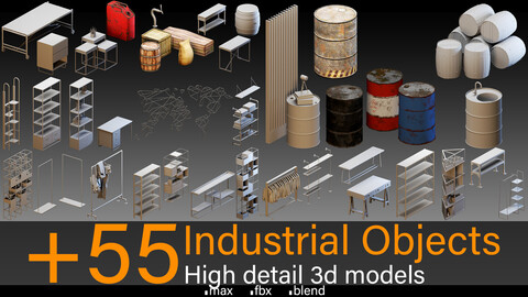 +55- Industrial objects