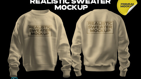 ArtStation Realistic Sweater Mockup Artworks