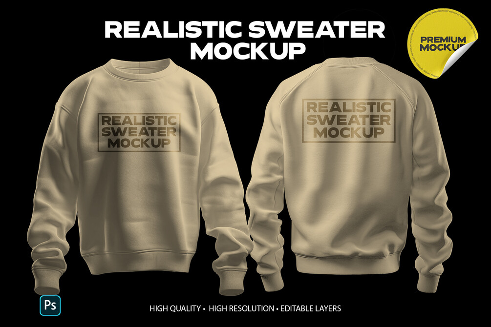 ArtStation Realistic Sweater Mockup Artworks