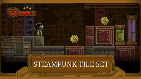 Steampunk Side Scroller Tile Set