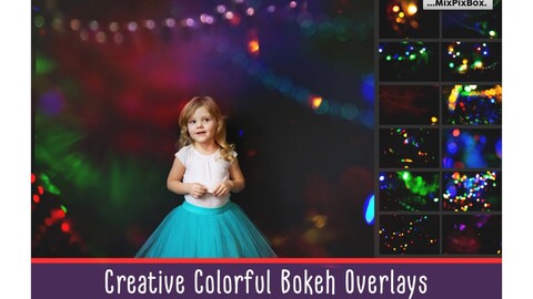 Colorful Bokeh Photo Overlays