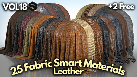 25 Leather smart materials + 2 free #Vol.18