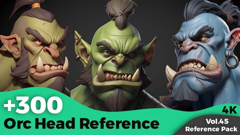 +300 Orc Head Reference(4k)