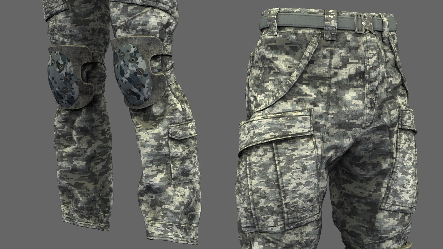 ArtStation - Military Uniform for male | Game Assets