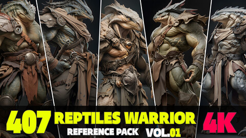 407 4K Reptiles Warrior Reference Pack Vol.01