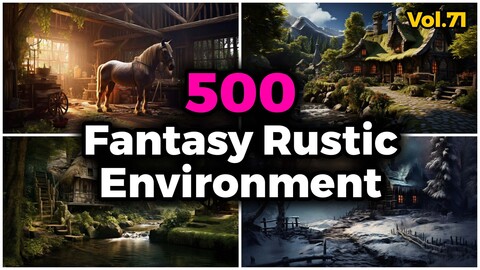 500 Fantasy Rustic Environment Concept (4k) | Vol_71