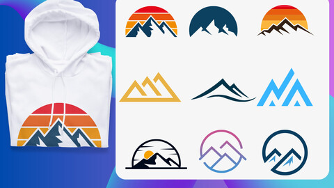 Mountain icon Template