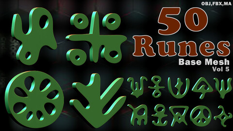 50 Runes Base Mesh Vol 5