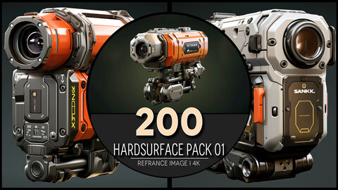 Hardsurface Pack 01  4K Reference/Concept Images