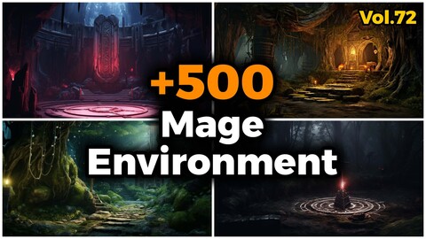 +500 Mage Environment Concept (4k) | Vol_72