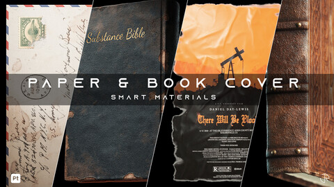 Paper and Book Cover Smart Materials for substance 3d painter