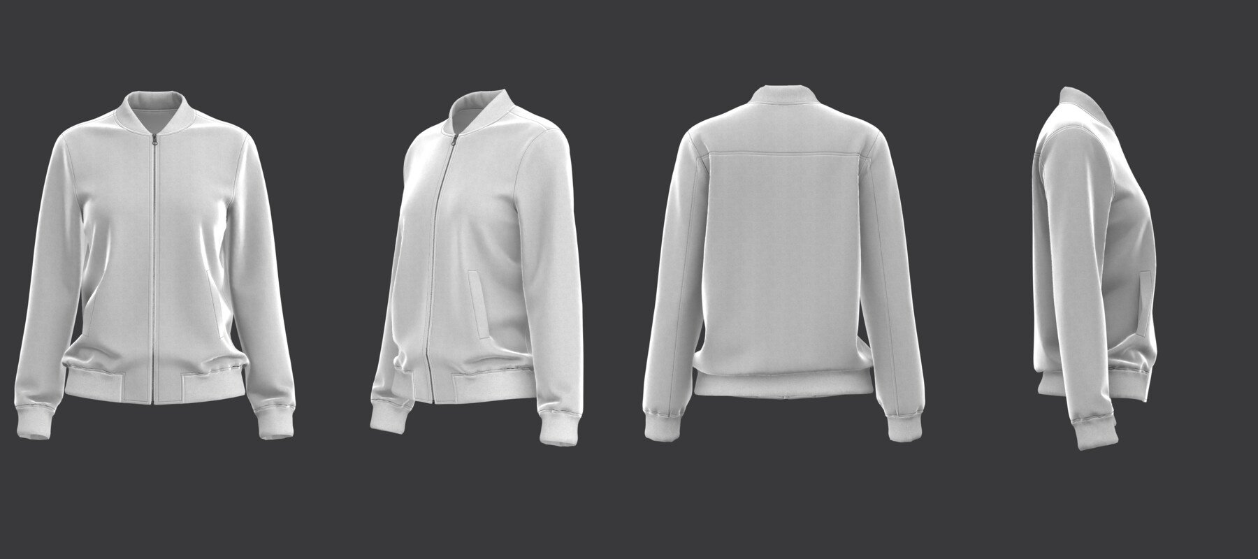 ArtStation - Classic Suede Bomber Jacket | Resources