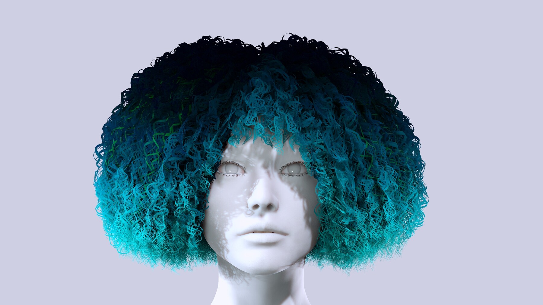 ArtStation - Realistic Female Hair - Kinky Curly | Game Assets