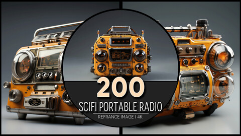 Scifi Portable Radio 4K Reference/Concept Images