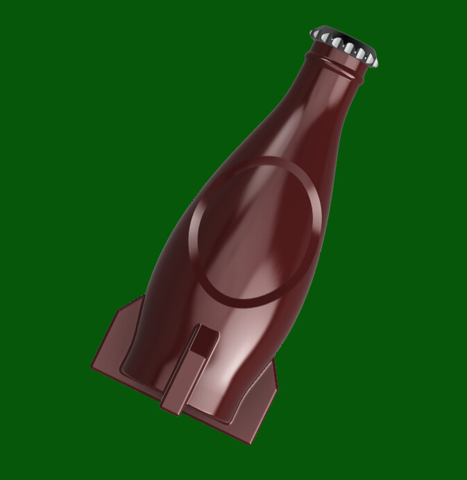 ArtStation - Fallout 4 - Nuka Cola bottle 3D model