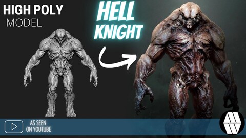 ZBrush Model: HELLKNIGHT High Poly ZTL & FBX