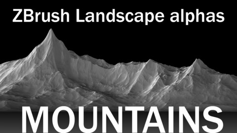 ZBrush Landscape alphas Vol 1: Mountains