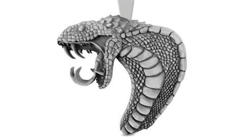 Snake pendant 3D-print model file