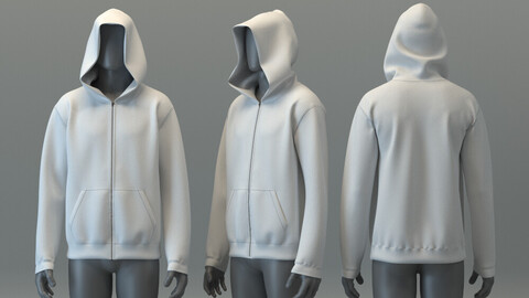 Hoodie with zipper