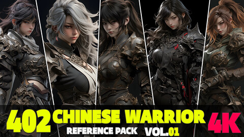 402 4K Chinese Warrior Reference Pack Vol.01