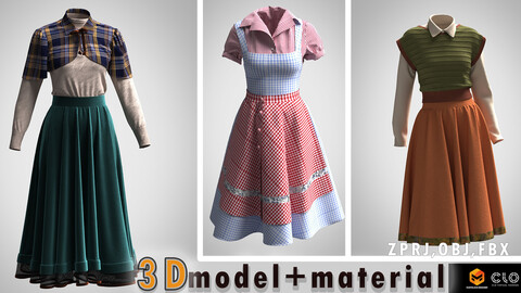 3_dress 3d model