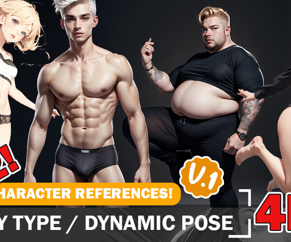 ArtStation 222 Different Male And Female Body Types 4K, 42% OFF