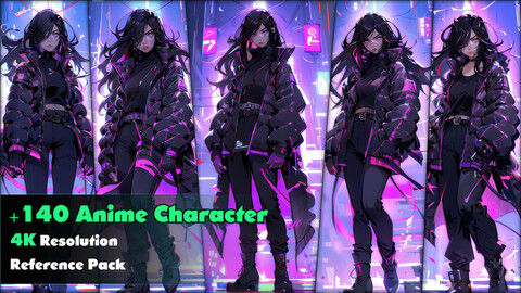+350 Anime Cyberpunk Characters (4k)