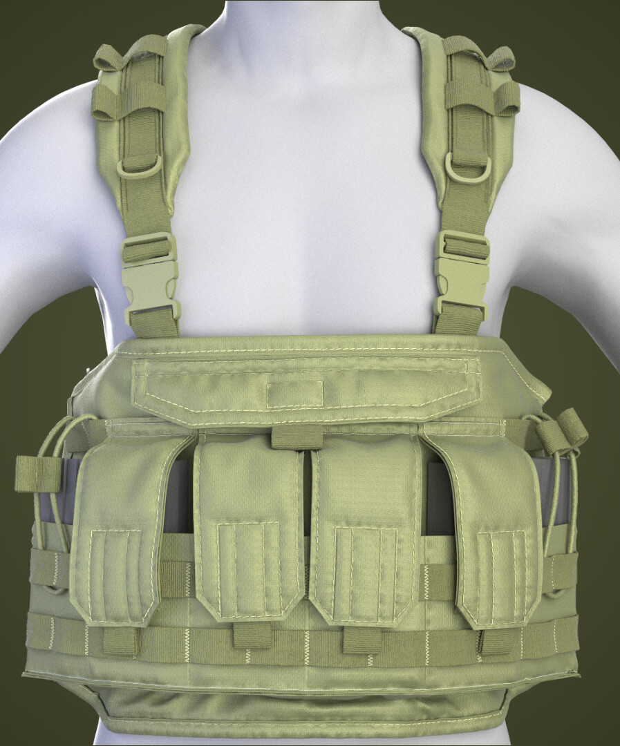 Female tactical outfit / Military / Jacket / Pants / Boots / Rig / Pouch /  Equipment / Marvelous Designer
