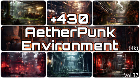 +430 AetherPunk Environment Concept(4k)