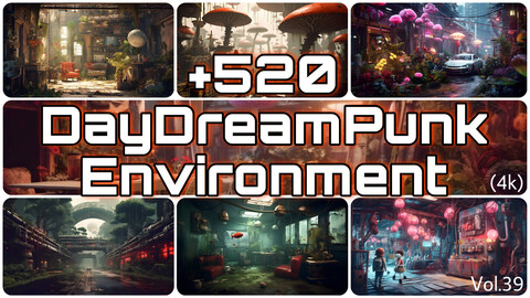 +520 DayDreamPunk Enviroment Concept (4k)