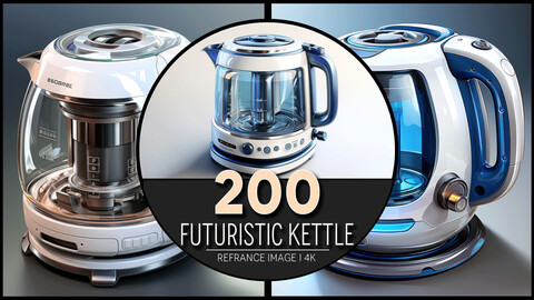 Futuristic Kettle 4K Reference/Concept Images