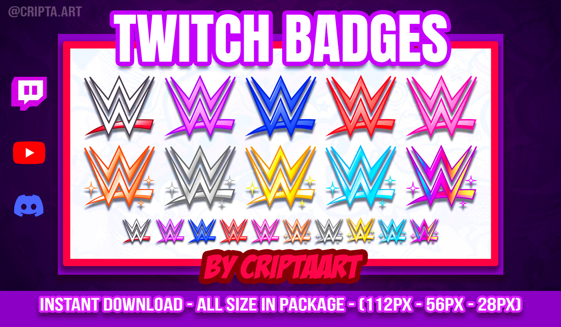 Create custom sub badges or channel points for kick twitch by