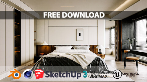 Wabi Master Bedroom - Free Download