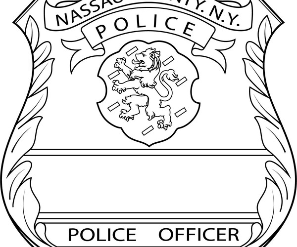 ArtStation - NASSAU COUNTY NEW YORK POLICE OFFICER BADGE VECTOR FILE ...